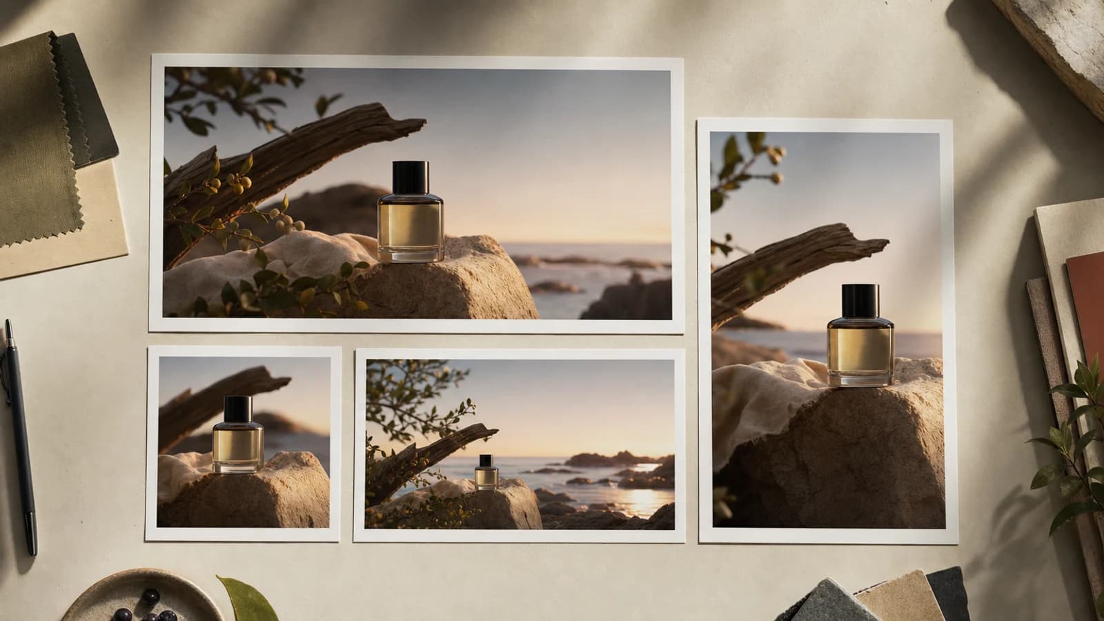 Platform-specific campaign image variations generated with Oakgen