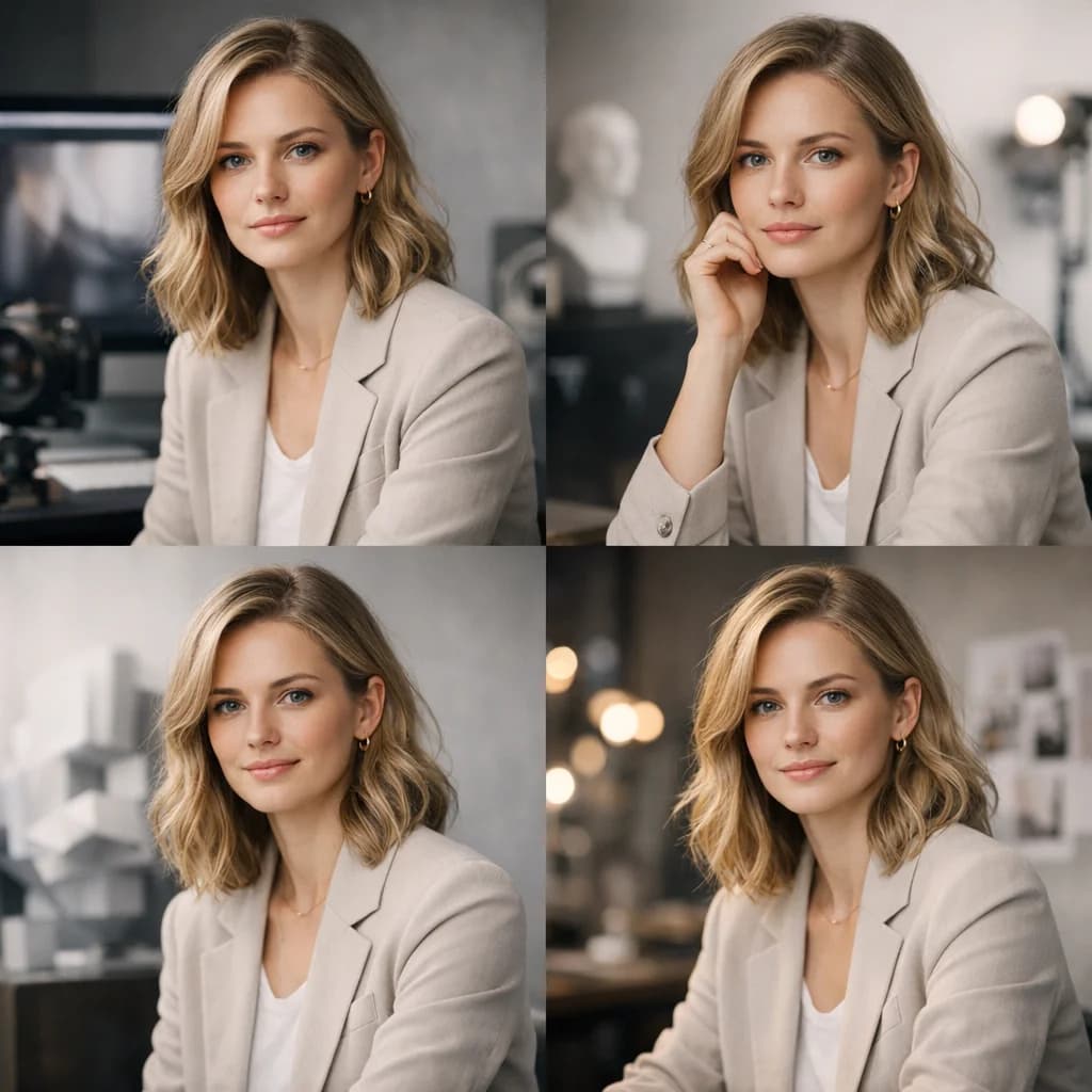 Consistent AI portraits across backdrops