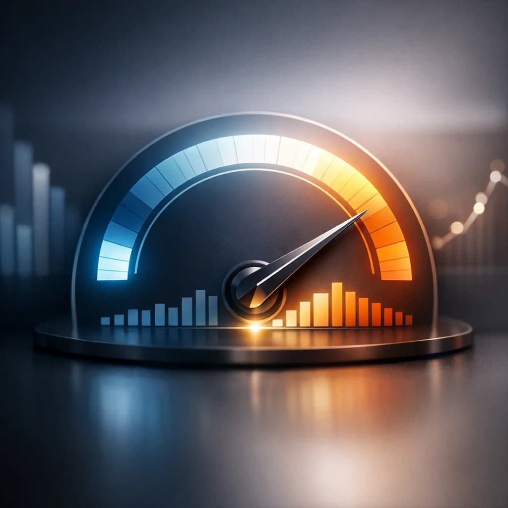A clean confidence gauge concept