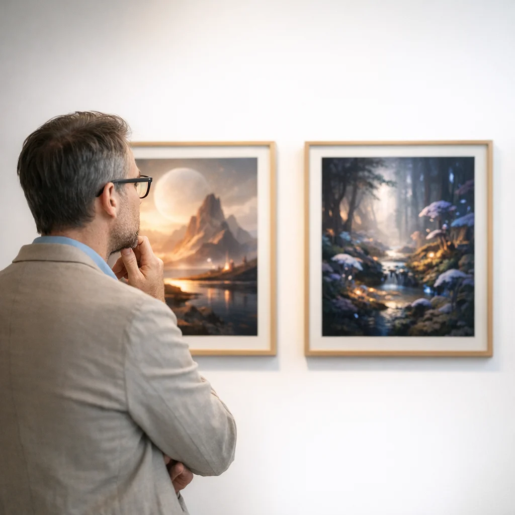 Comparing AI image results side by side