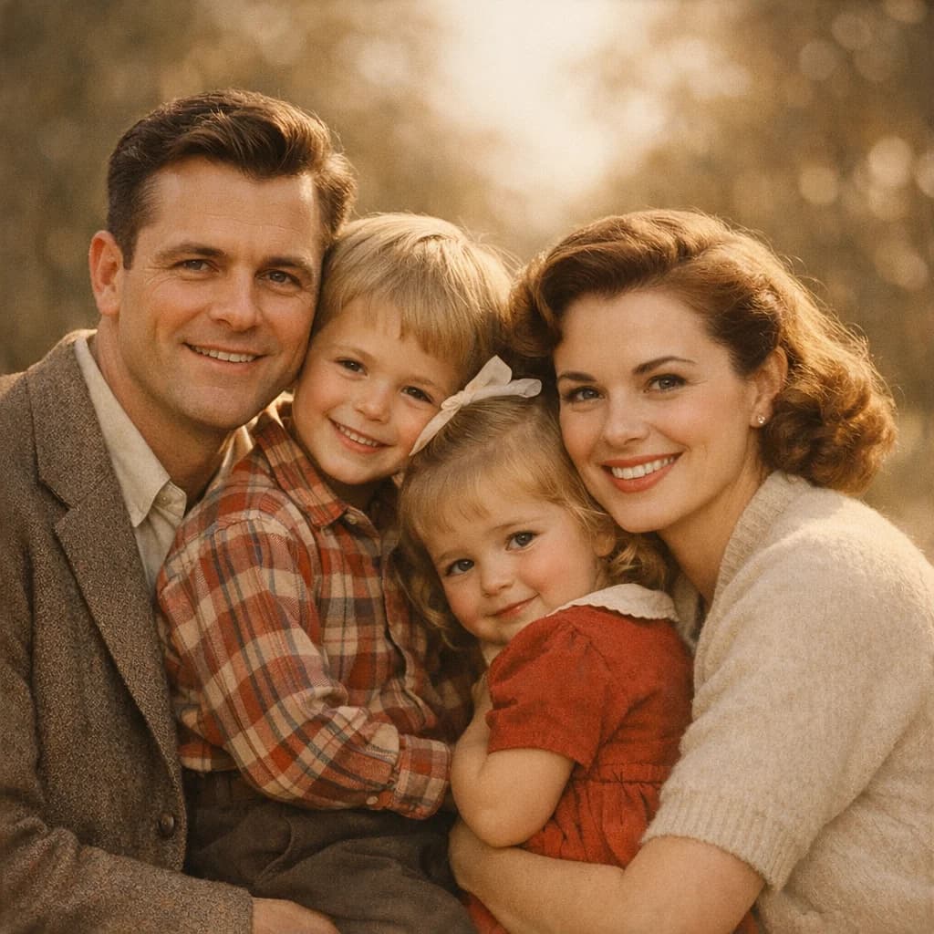 An old damaged photo restored