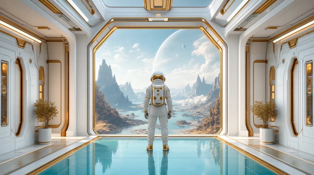 Astronaut visual representing finished Nano Banana 2 Lite image generation