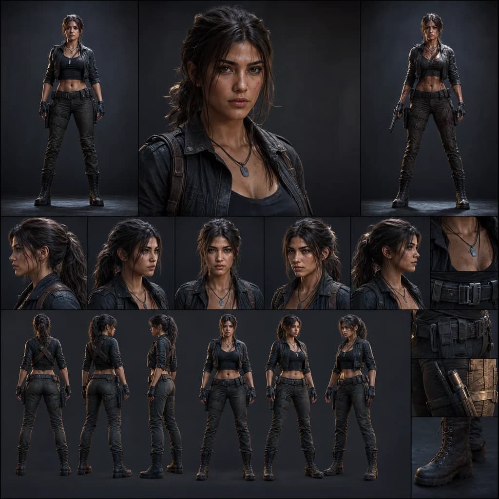 Multi-reference character consistency