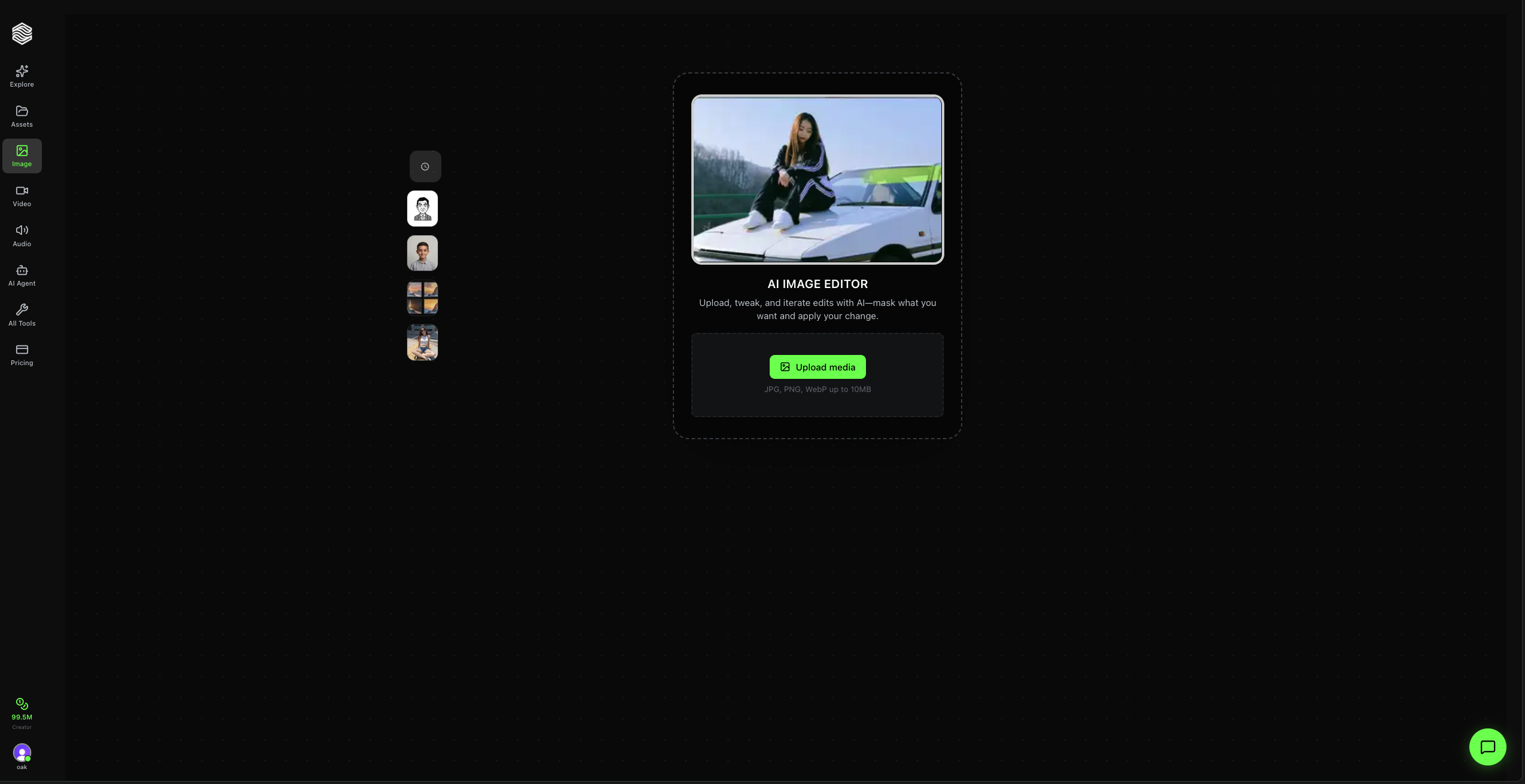 AI Image Editor - Landing Page