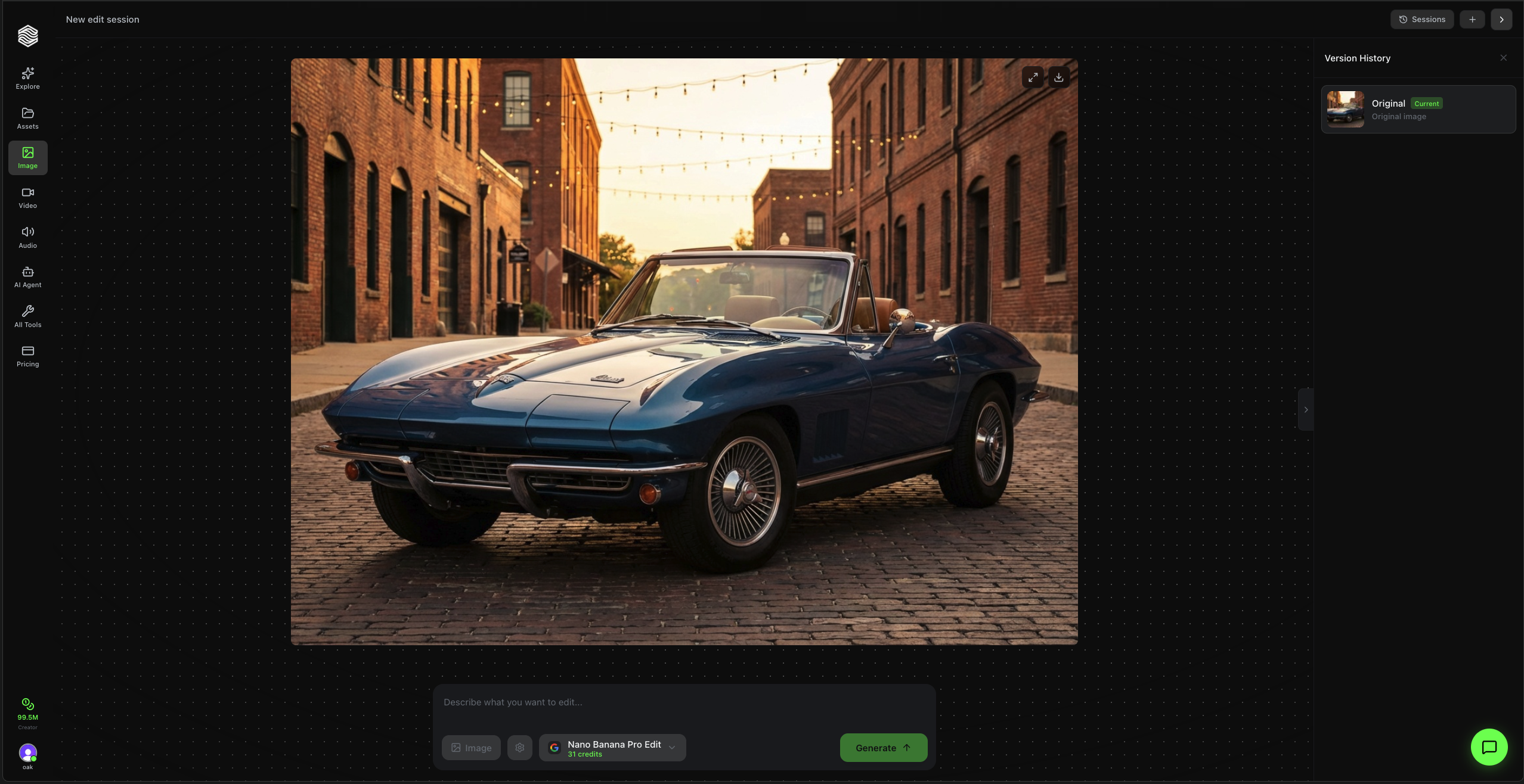 Main Editor Interface